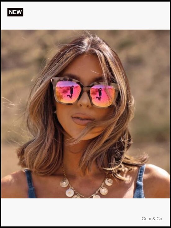Oversized Square Sunglasses UV400 Polarized Scratch Resistant